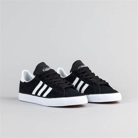 Adidas Campus Vulc 2.0 Shoes - Core Black / FTW White / Gum 3 | Flatspot