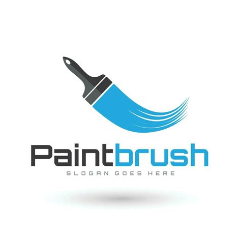 Paint Brush Logo Design Vector Art At Vecteezy