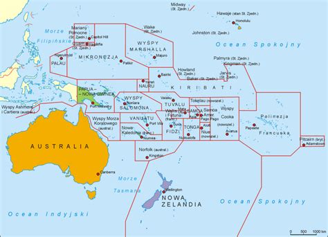 MAPAS DA OCEANIA Geografia Total