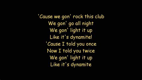 Taio Cruz Dynamite ON SCREEN LYRICS YouTube Music