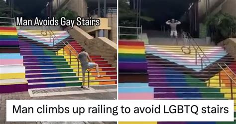 A Bigot Went To Great Lengths To Avoid These Gay Stairs And This Magnificent Response Was The