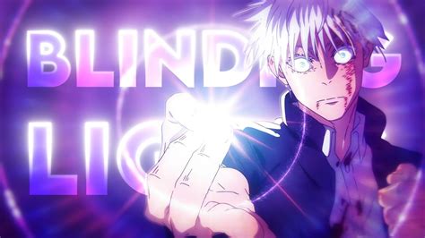 Gojo Satoru Blinding Lights Edit AMV YouTube