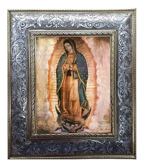 Virgen De Guadalupe Con Marco De Madera 40x50 Cm Meses Sin Intereses