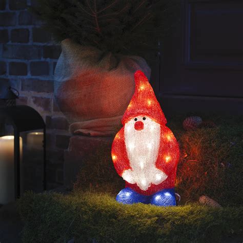 KONSTSMIDE LED Acryl Figur Weihnachtsmann warmweiße LED