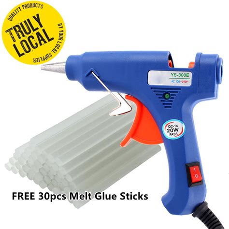 Mini Hot Glue Gun With Pcs Melt Glue Sticks Kit Flexible Trigger Temperature Shopee Malaysia