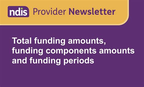NDIS Provider Newsletter: Funding Period Introduction | Disability
