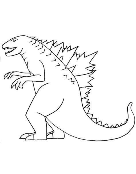 Godzilla Coloring Pages Free Printable Pdf
