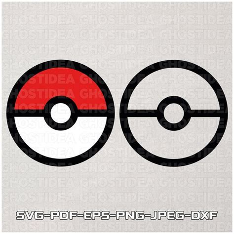 Poke Ball Svg Anime Svg Ball Svg Digital Clipart Svg Png Dxf Eps Pdf