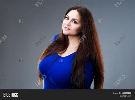 Brunette Plus Size Image Photo Free Trial Bigstock