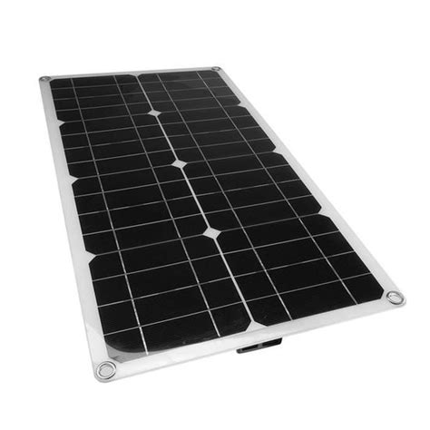 Batterie De Panneau Solaire W Double V Usb Flexible Monocristal