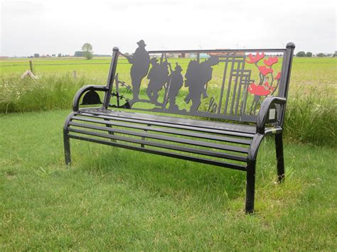 Park Bench At The Welsh National Memorial Park The Park Is Ww War