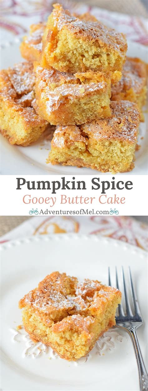 Easy Pumpkin Gooey Butter Cake Adventures Of Mel