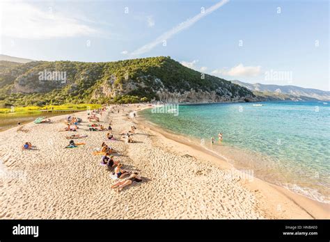 The Charmin Beach Of Cala Luna At The Sunset Gulf Of Orosei Nuoro