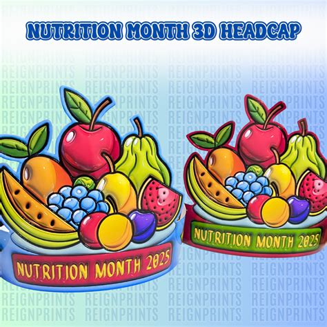 nutrition month head cap  kids precut laminated school