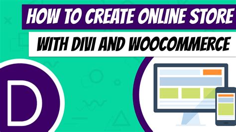 How To Create Online Store With Divi And Woocommerce