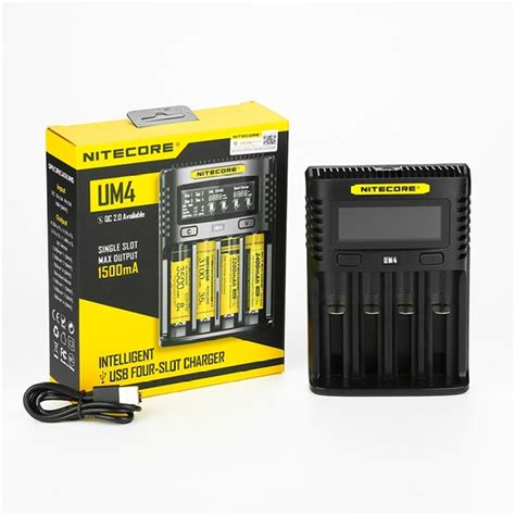 Nitecore Um Usb Qc C Vc Lcd Smart Charger Imr Inr Icr Li Ion