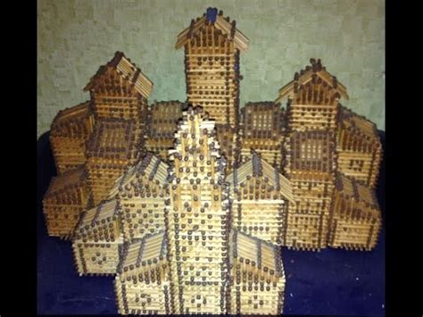 Спичечный домик. Как построить кубик из спичек. (часть 1) - YouTube