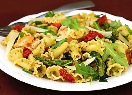 Pesto Pasta Salad With Chicken And Arugula Cook With Brenda Gantt