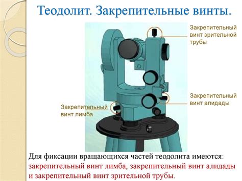 Строение теодолита: Устройство теодолита