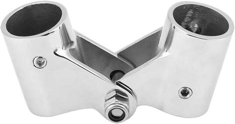 Swivel Pipe Connector Stainless Steel Boat Rail Fittings Folding Swivel Connector