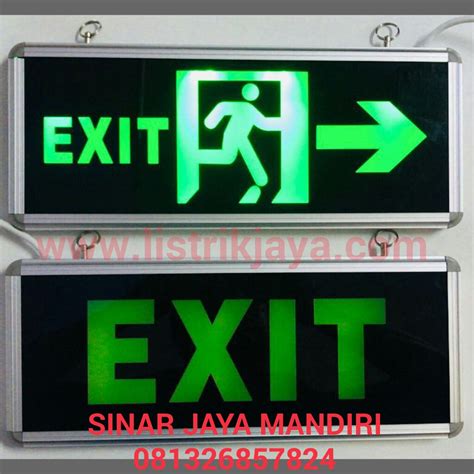 Jual Lampu Led Emergency Exit Kaca Sinar Jaya Mandiri Kenari Mas