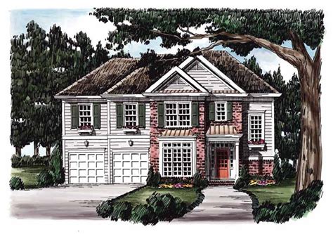 Colonial Style House Plan 4 Beds 3 Baths 2065 Sqft Plan 927 619