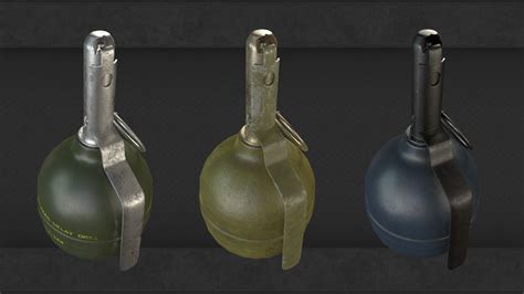 Artstation Frag Grenade Game Assets