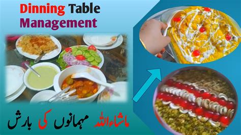 Special Dawat Vlog Dinning Table Management Guest Menu Quick