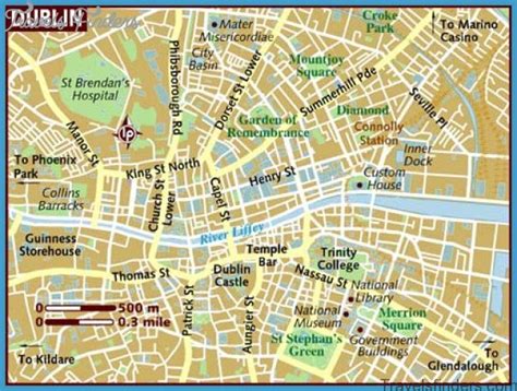 dublin city map travelsfinderscom