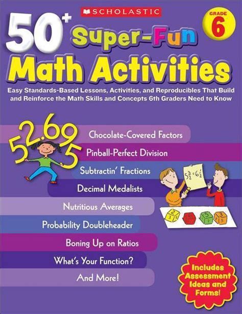 50 Super Fun Math Activities Grade 6 Easy Standards Based Lessons