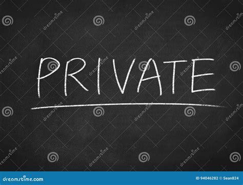 Privat stockfoto. Bild von informationen, geschäft, tafel - 94046282