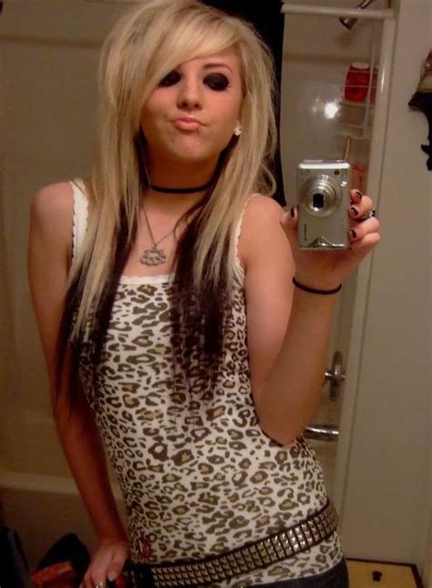 Hot Blonde Emo Hair