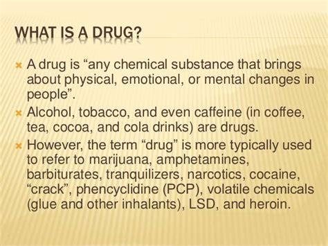 Narcotic Drugs Types Properties And Effects