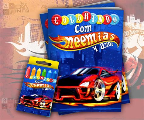 Kit Colorir Hot Wheels Elo Produtos Especiais
