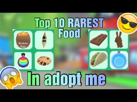 Top Rarest Food In Adopt Me Youtube