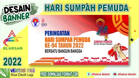 Cara Desain Banner Spanduk Hari Sumpah Pemuda 2022 Dengan CorelDRAW