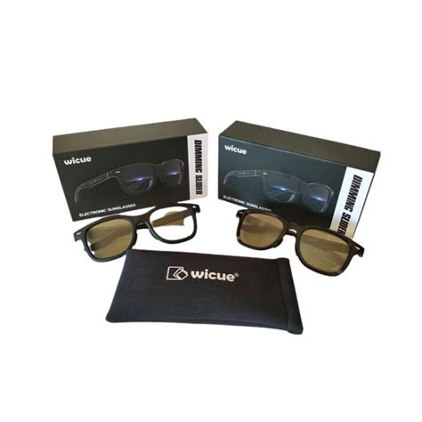 [WICUE]スライド式調光サングラス ブラック ウィキュー 偏光 UV400 IPX4 充電式 VR-3039 ...