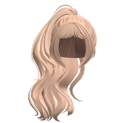 High Long Gyaru Curly Flowy Ponytail Blonde Roblox