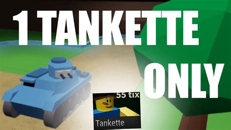 Tankette Only Noobs In Combat Challenge Youtube