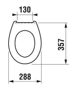 Сиденье для унитаза Jika BABY без крышки белое, пластиковые петли ...