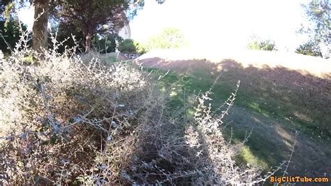 Public Sex In A Park Ends With Lots Of Cum In Her Panties Caught Twice