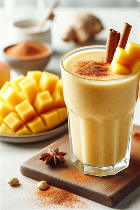 Ginger Mango Smoothie Without Yogurt Zesty Limes