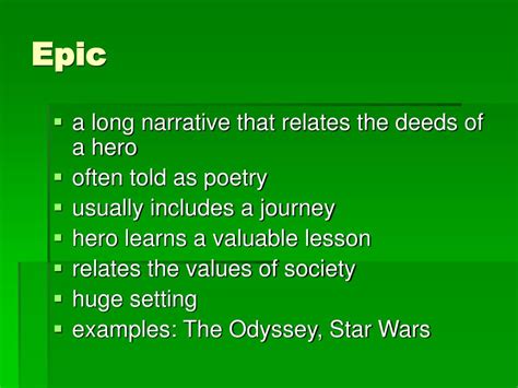 Ppt Epic Poetry Powerpoint Presentation Free Download Id3662967