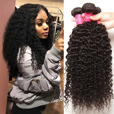 Sunber Hair Brazilian Curly Virgin Hair Weave 3 Bundles 10a