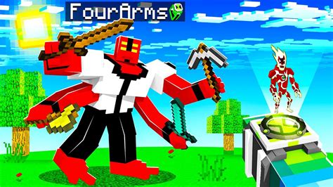 Playing As Four Arms In Minecraft Ben 10 Minecraft Videos