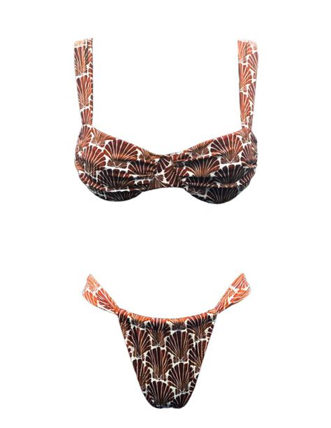 Brown Seashell Wire Bikini Emma Swimwear