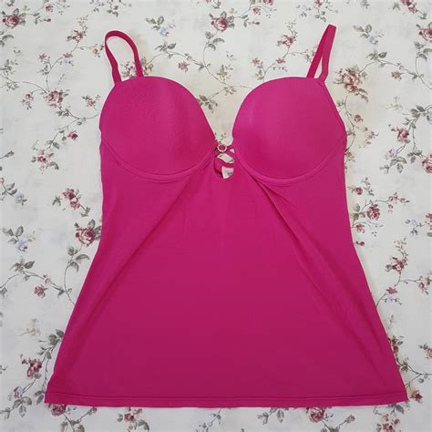 2000s Barbie Hot Pink Negligee Top Adorable Depop