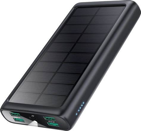 Solar Charger Power Bank 42800mah 5 Outputs Portable Charger Fast