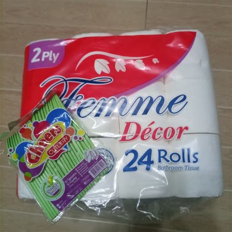 Femme Bathroom Tissue 2 Ply 24 Rolls At 265 00 From Pateros Lookingfour Buy And Sell Online