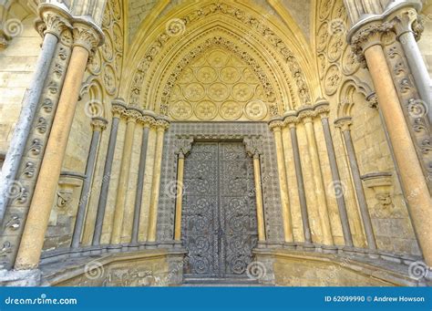 Westminster Abbey Door Stock Photo Image Of Mary British 62099990